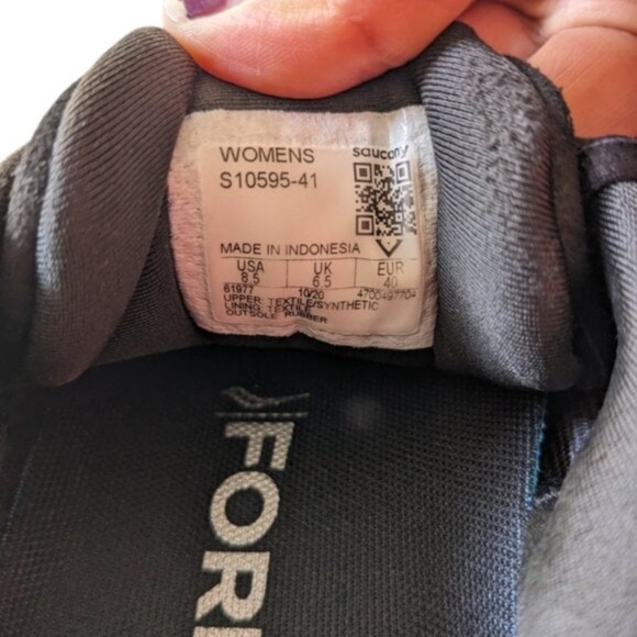 Saucony Black Running Sneakers - Picture 4 of 10